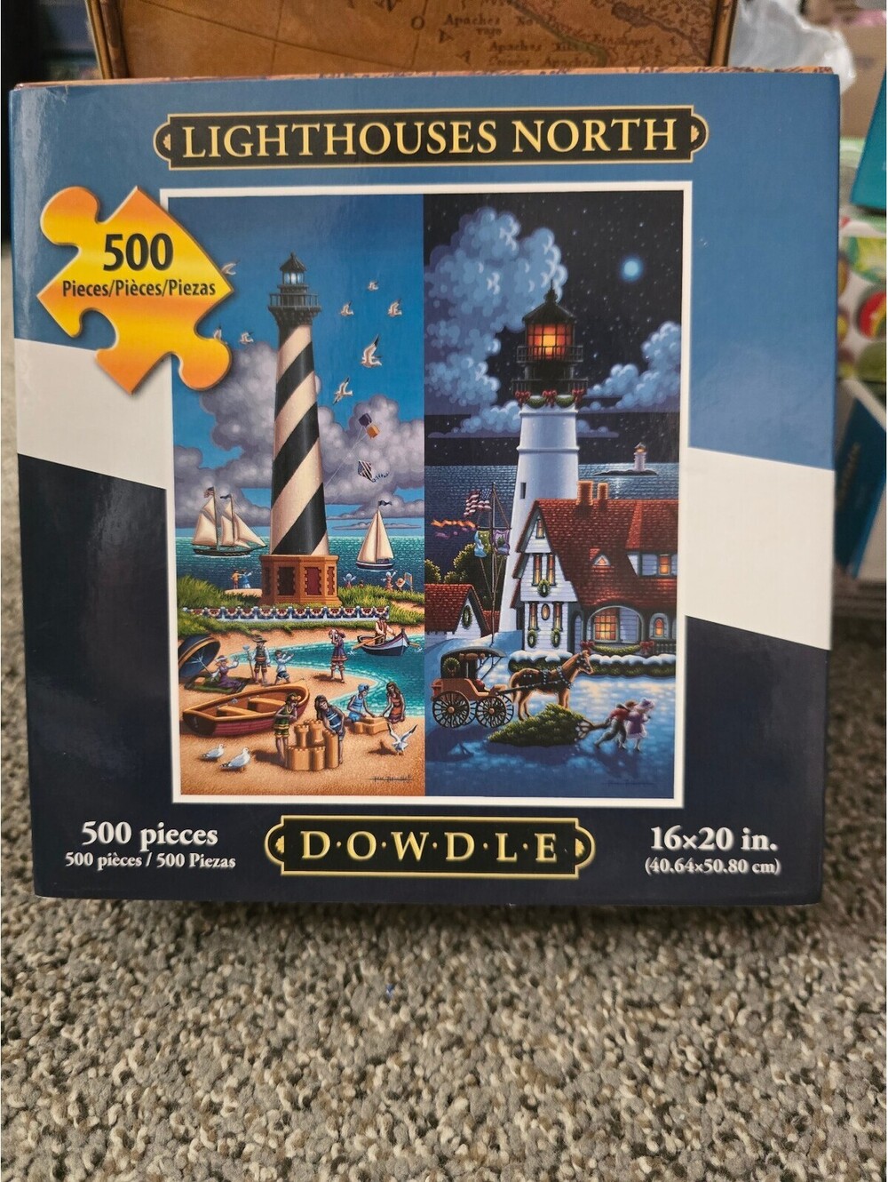 Dowdle Lighthouses North 500 Piece Jigsaw Puzzle